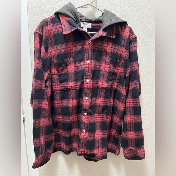 Men’s Arizona Hooded Long Sleeve Flannel💥💥FINAL MARKDOWN💥💥 - Picture 1 of 3